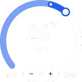 Виджет умного дома для Алисы: контроль температуры и климата в комнате.